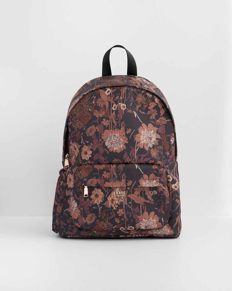 Mochila Deco Blooms Negra