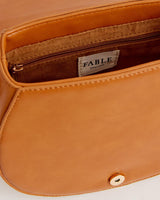 Liberty Saddle bag Tan Vegan Leather