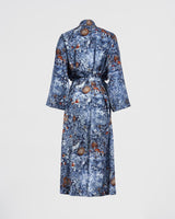 Nocturnal Garden Kimono Midnight Blue