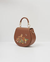 Bolso Saddle  Bordado Zorro & Calabaza 