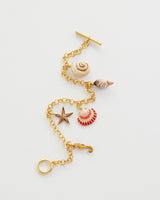 Pulsera Charms Conchas - Oro