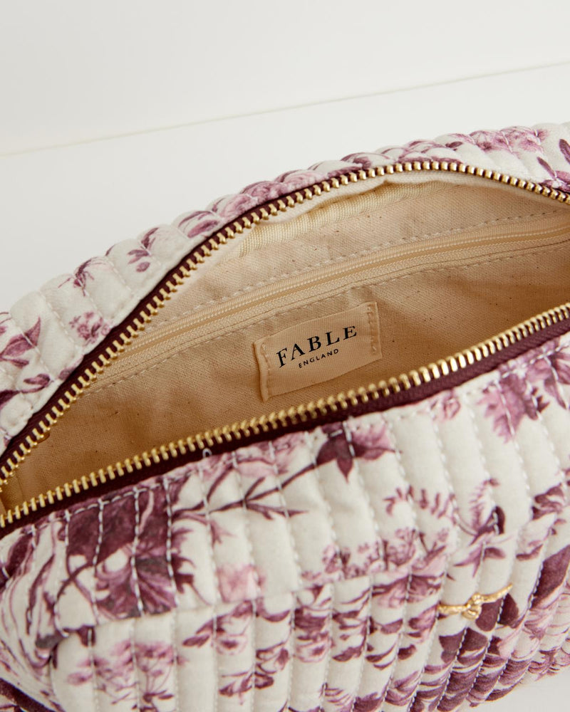 Rambling Rose Pouch Burgundy