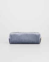 Blue Corduroy Velvet Pencil Case