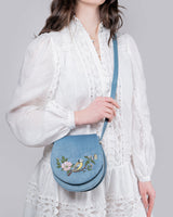 Bolso Saddle Herrerillo - Celeste