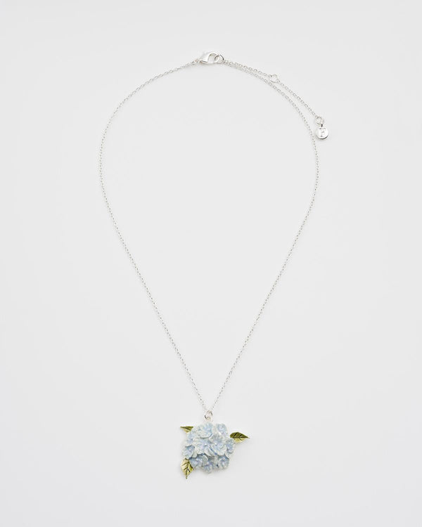 Hydrangea Silver Necklace