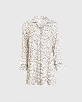 Fruity Floral Cream Night Shirt