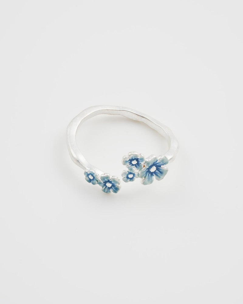 Forget Me Not Silver Ring