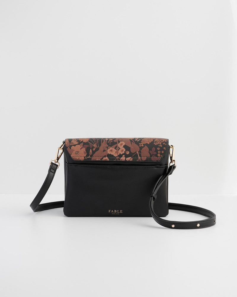 Bolso Bandolera Deco Blooms Negro