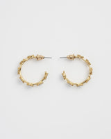 Forget-Me-Not Stud Hoop Earrings