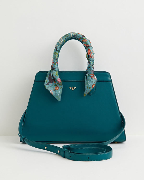 Into The Woods Teal Tote