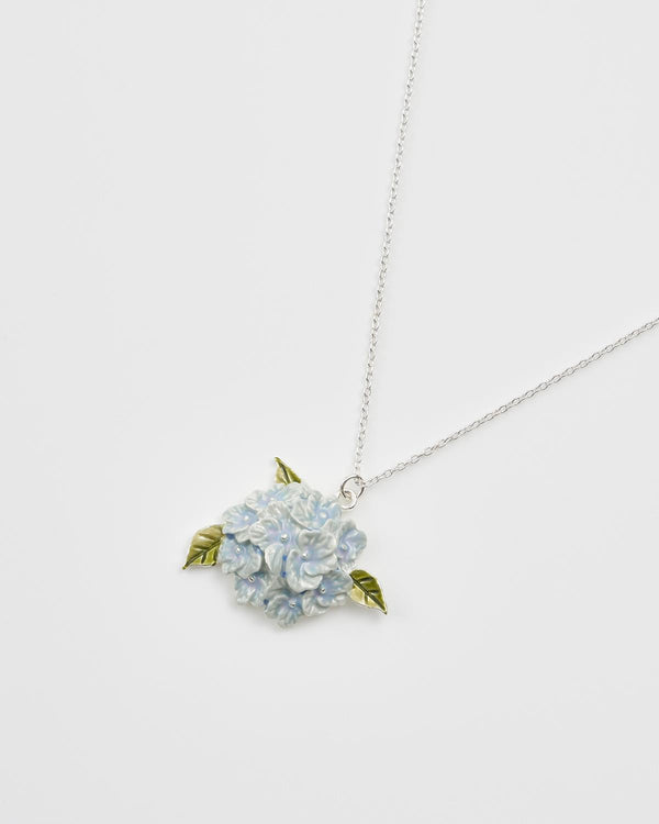 Hydrangea Silver Necklace