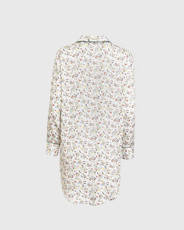 Fruity Floral Cream Night Shirt