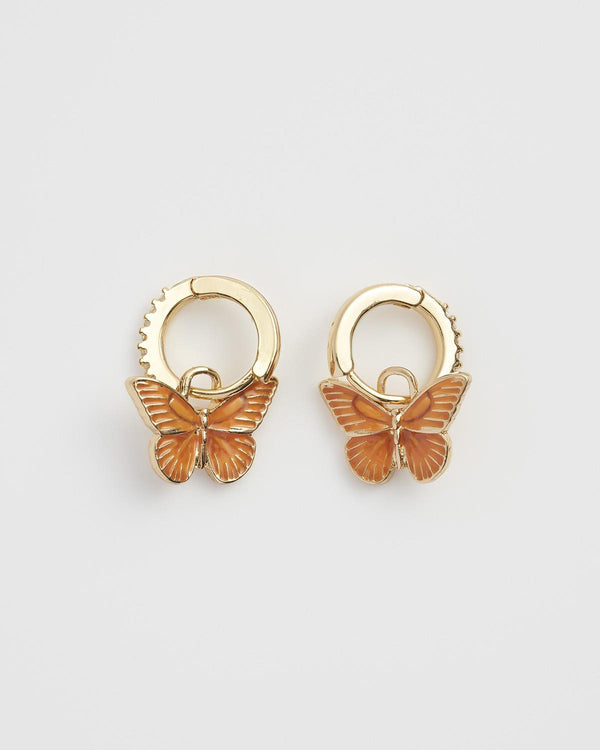 Pendientes Mariposa Naranja