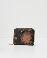 Monedero Deco Blooms Negro