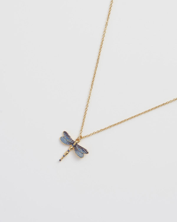 Dragonfly Crystal Necklace