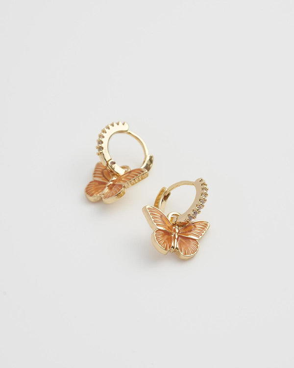 Pendientes Mariposa Naranja