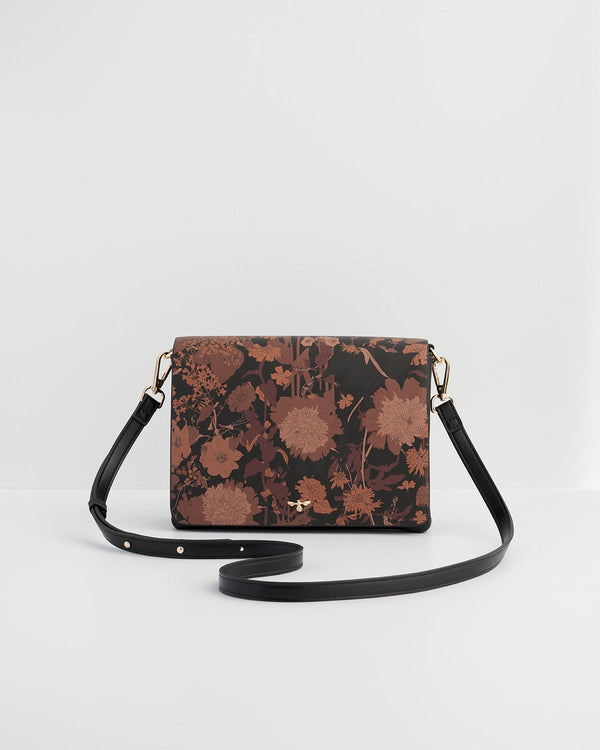 Bolso Bandolera Deco Blooms Negro