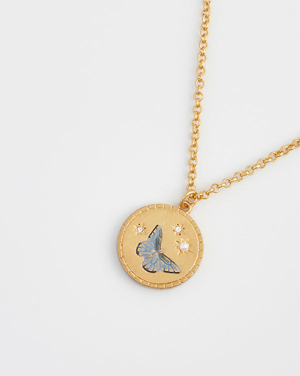 Butterfly Spirit Guide Pendant Necklace