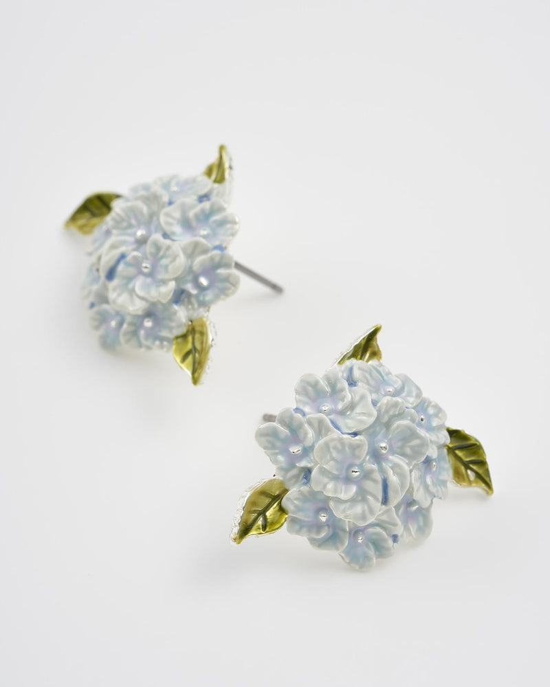 Pendientes Hortensias Plata