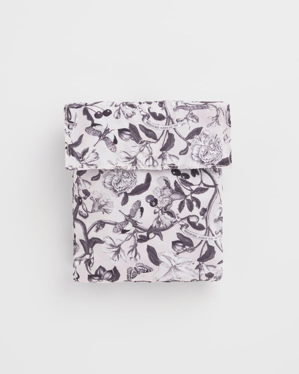 Tree Of Life Monochrome Folding Nylon Tote Bag