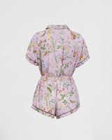 Pijama corto "Meadow Creatures" Lila