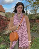 A Night's Tale Woodland Dusky Rose Heavy Weight Scarf
