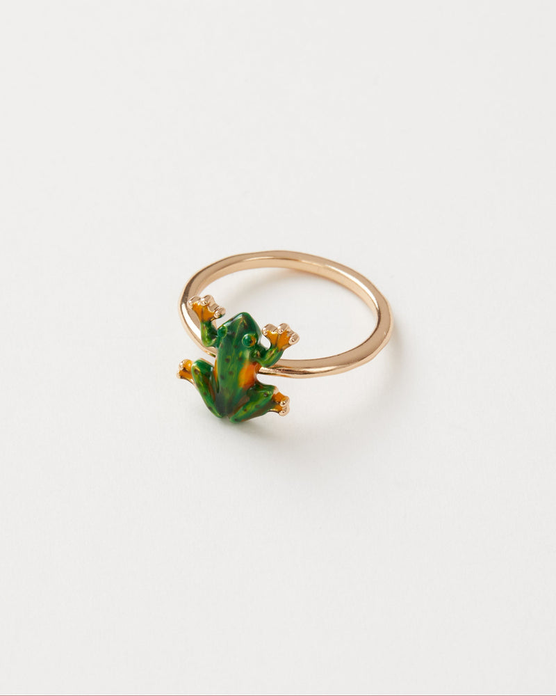 Anillo Rana Esmaltada