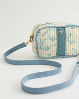 Bolso Bandolera Toile de Jouy Vintage Azul