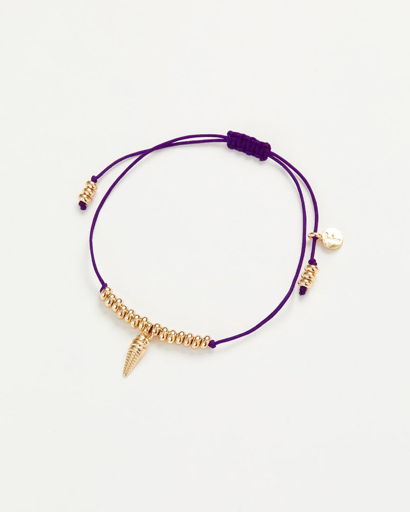 Pulsera con cuentas de helado dorado