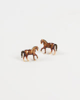 Enamel Horse Earrings