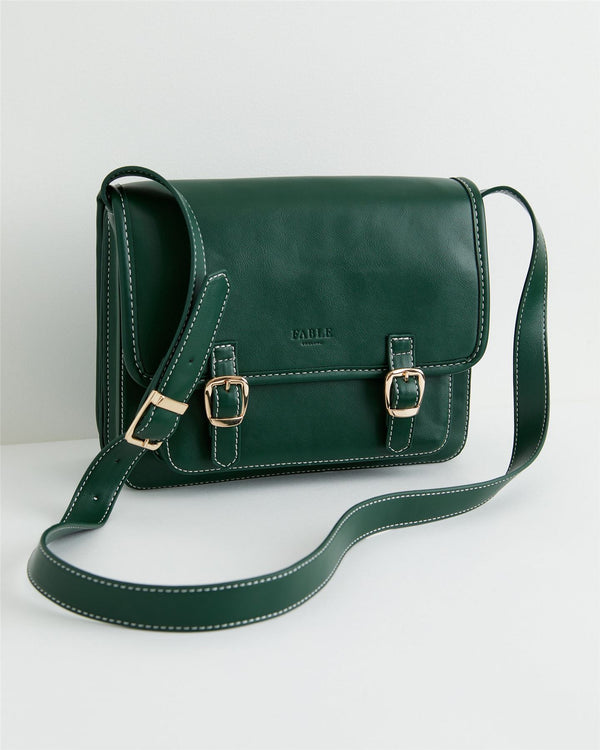 Bolso Satchel Catherine Rowe para Fable Into The Woods - Verde