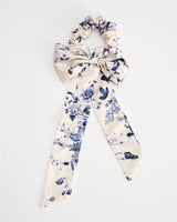 Bow Scrunchie Blooming Blue